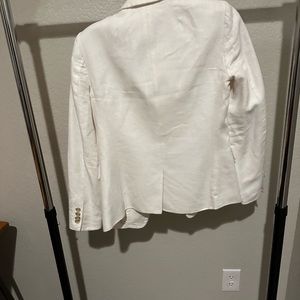 White linen j. Crew blazer